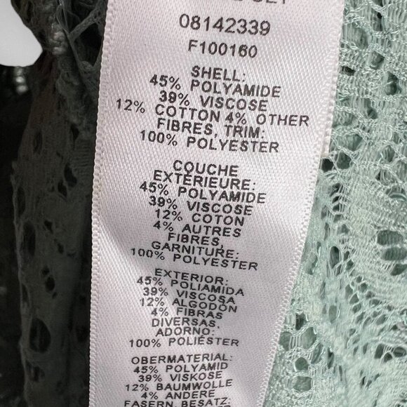 ASOS Maternity 8 Flutter Sleeves Midi Wrap Dress Sheer Not Lined - Picture 7 of 11